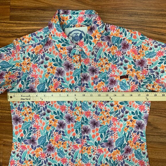 RSVLTS Women's Garden Party Button-up Shirt Flowers Floral Rare Kunuflex Small - Picture 6 of 8